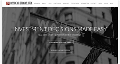 Desktop Screenshot of dividendstocksrock.com