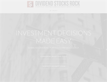Tablet Screenshot of dividendstocksrock.com